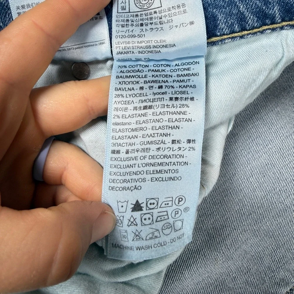 NEW Levi's 502 Taper Mens 52/30 Jeans Blue Spandex Stretch Flex Big and Tall